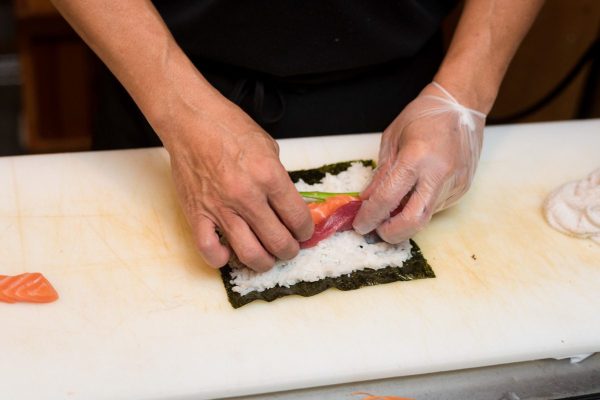 austin katoh rolls sushi at kingfish grill st augustine florida