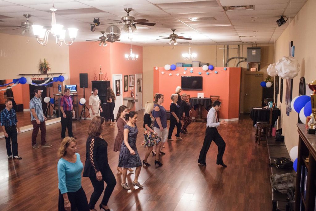 a group lesson at arthur murray dance studio