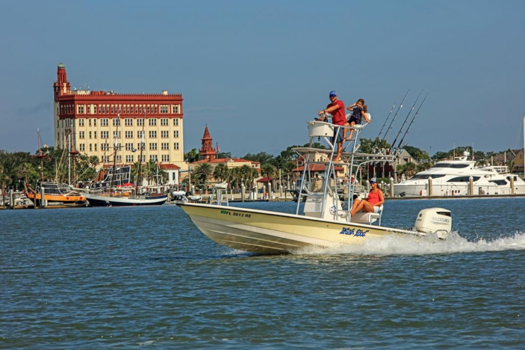 nettles family boating in st augustine