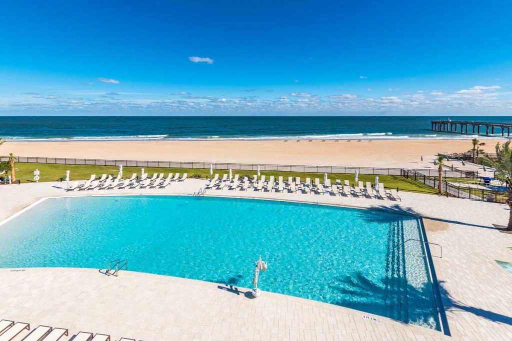 the pool at embassy suites st augustine beach