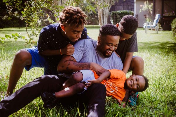 donte palmer with his three sons