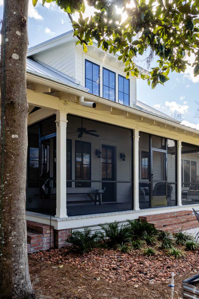 back porch of the longleaf house in st johns county