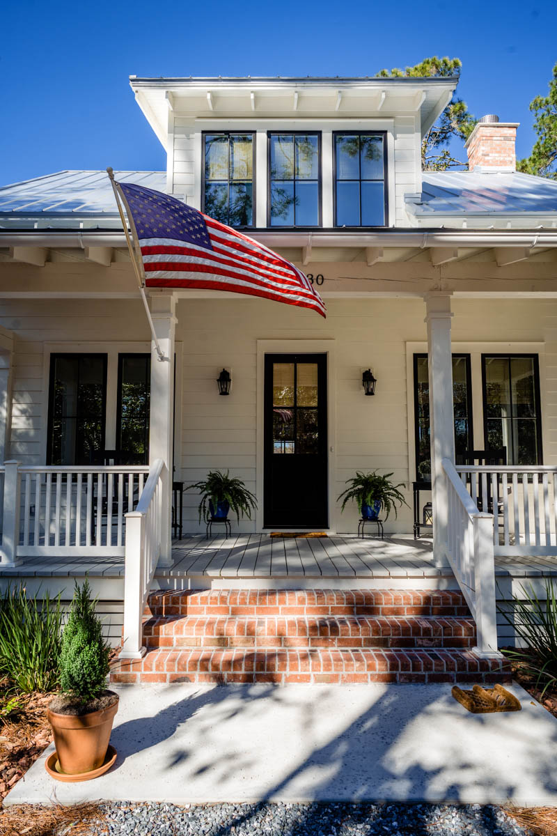 the porch of longleaf house in st johns county