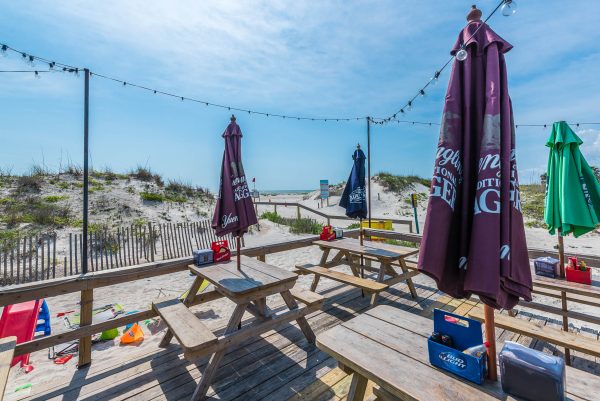 deck of beachcomber waterfront restaurant st augustine