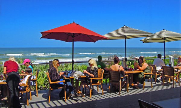 the ocean view at the reef waterfront restaurant in st augustine florida