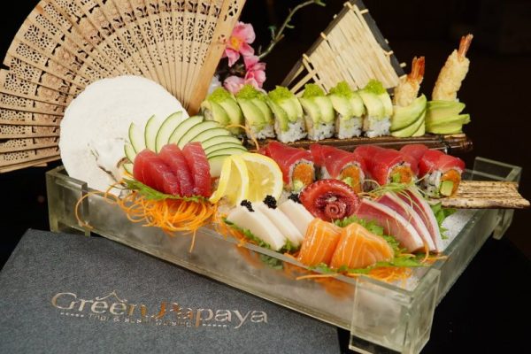 Sushi Spread from Green Papaya Thai and Sushi Cuisine in St. Augustine