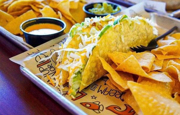 Taco at Tijuana Flats in St. Augustine